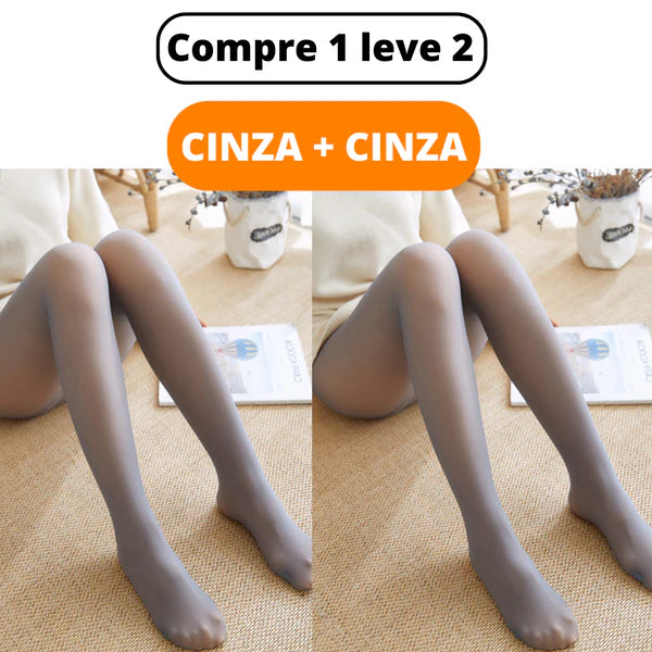 Kit Meia Calça Forrada Translúcida - Elegancy | (COMPRE 1 LEVE 2)