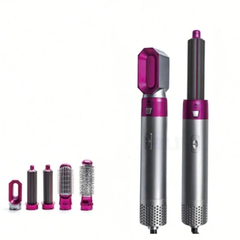 Escova Modeladora 5 em 1 - Profissional (Seca, Alisa, Cacheia, Modela e Ondula)