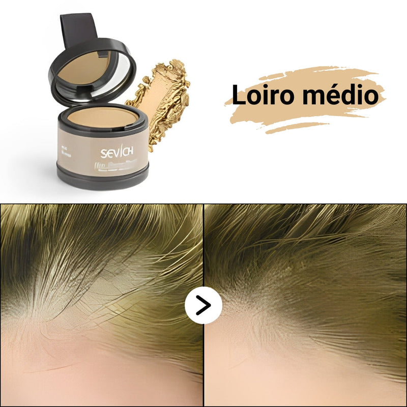 Pó Maquiagem para Cabelo a prova D'água - SEVÍCH